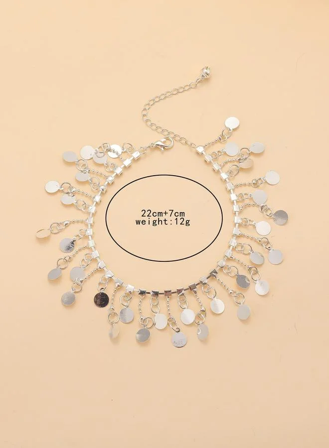 Take Two  Tassel Round Pendants Anklet for Women | Best Price UAE