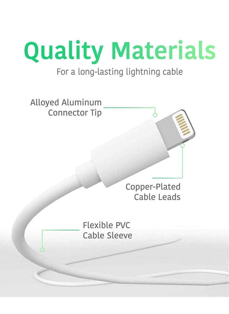 Raxoom USB C to Lightning Cable [MFi Certified] Compatible with iPhone 13 Pro Max/12/11 Pro/X/XS/XR/8 Plus/AirPods Pro, Supports Power Delivery, 1M, White  - Image 3