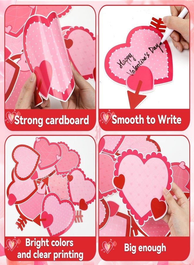 Lonfliness 72pcs Valentine's Day Bulletin Board Decorations Valentines Day Party Decor Paper Hearts Cutouts for Themes Bulletin Board Classroom School Wedding Anniversary Party Supplies 9 Designs - Image 3