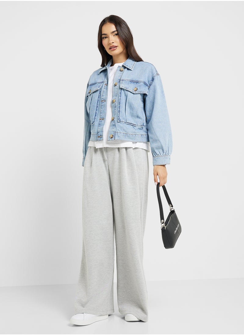 VERO MODA Pocket Detail Denim Jacket  - Image 4