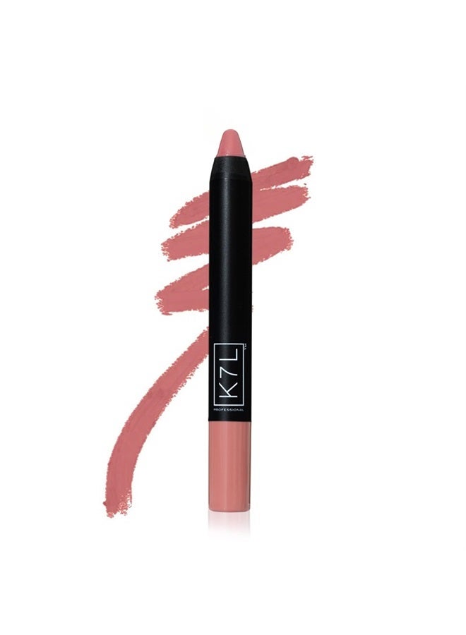 K7L Nude Pink Lipstick Crayon - Matte - Pink Cloud