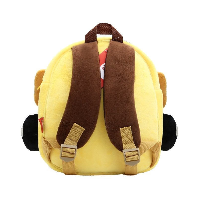 Plush Kids Backpack, Mini Car Vehicle Design, Soft Lightweight School Bag for Toddlers and Preschool Kids - Image 4