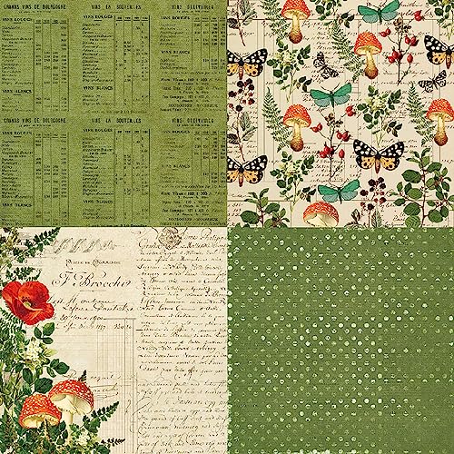 YASMEN Scrapbook Paper Pad 6x6, Vintage Patterned Cardstock Paper Pads for Card Making, Journals, Planner, DIY Envelopes, Greeting Cards, Gift Card, Decorative Art Craft -24 Sheets - Image 5