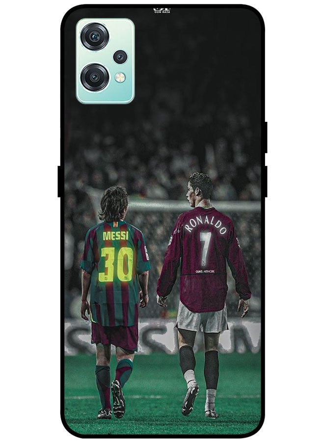 EYE CATCH Protective Case Cover For OnePlus Nord CE 2 Lite 5G Smart Series Printed Protective Case Cover for OnePlus Nord CE 2 Lite 5G Messi & Ronaldo - Image 1