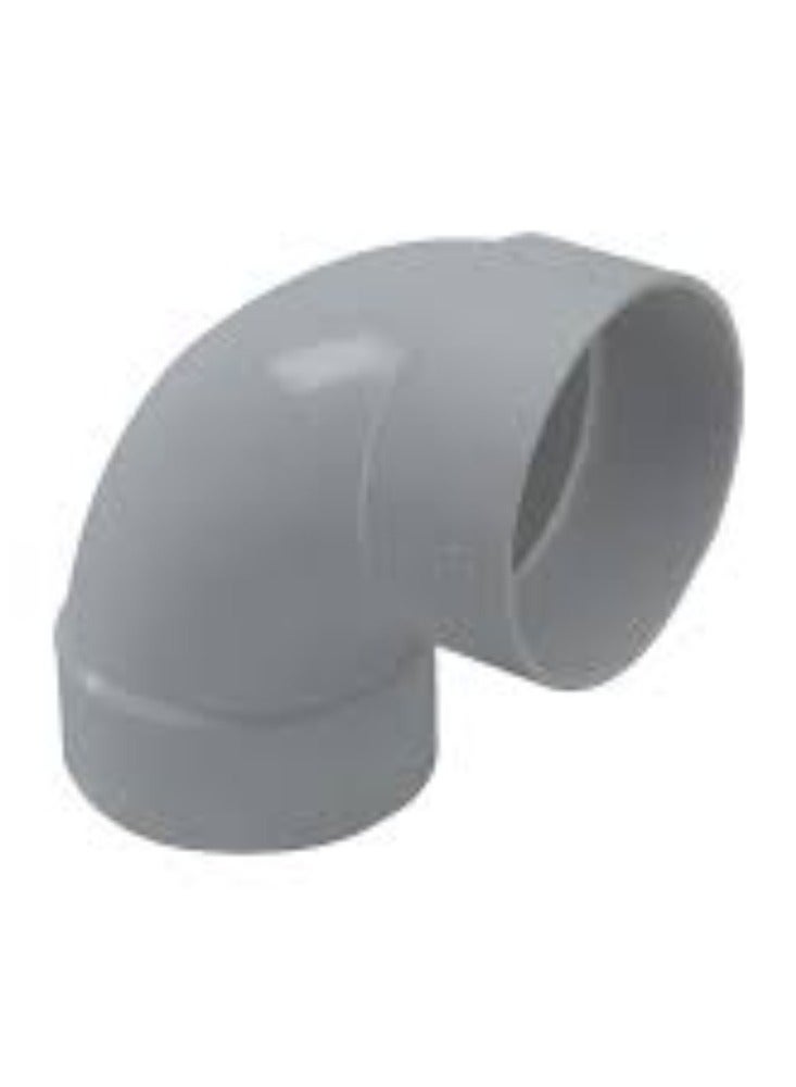 KNP KNP 3 Inch Door Elbow UPVC Pipe Fitting is a high quality plumbing accessory designed to facilitate changes in pipe direction while providing an easy access point for cleaning and maintenance. - Image 1