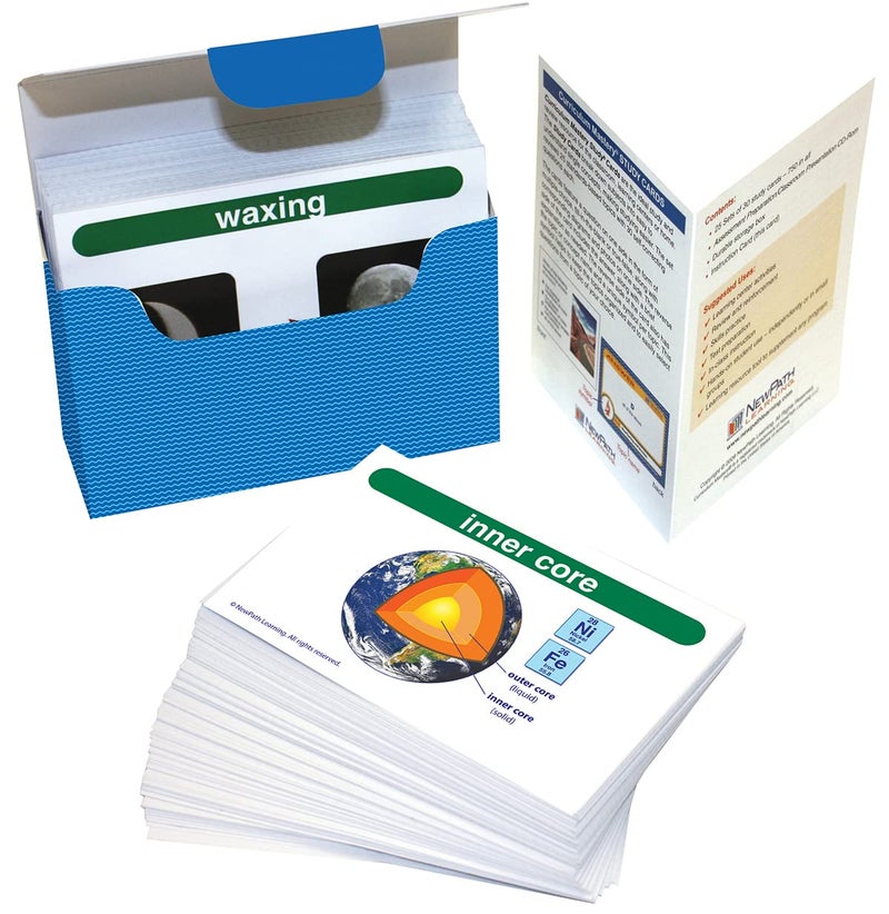 New Path Learning NewPath Learning - 44-6018 Earth Science Vocabulary Builder Flash Card Set, Middle School Medium - Image 1