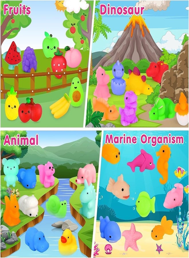 JDSTY 100Pcs Mochi Squishy Toys, Kawaii Squishies Fidget Toys Pack - Stress Relief Toys Party Bags Fillers for Box Toys for Classroom Prizes Kids, Christmas Party Favors Stocking Stuffers Gifts(Random) - Image 3