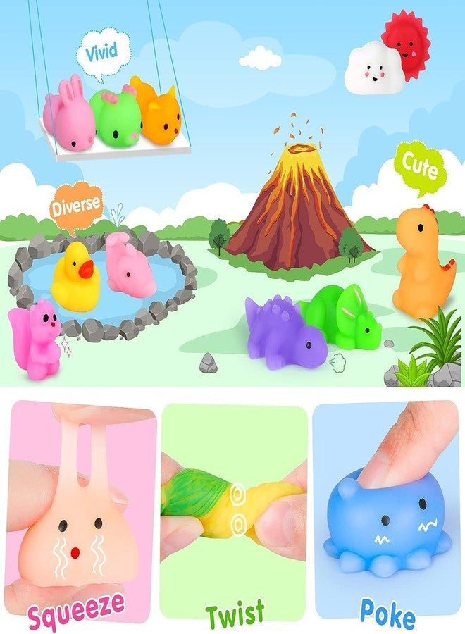 JDSTY 100Pcs Mochi Squishy Toys, Kawaii Squishies Fidget Toys Pack - Stress Relief Toys Party Bags Fillers for Box Toys for Classroom Prizes Kids, Christmas Party Favors Stocking Stuffers Gifts(Random) - Image 4