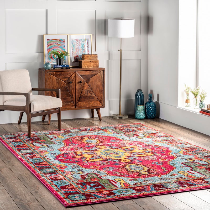 سجادة nuLOOM كوربيت العتيقة البوهيمية 5x8 متعددة الألوان
