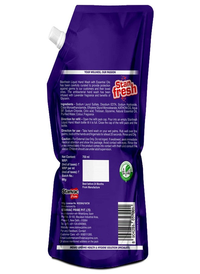 Stanfresh Liquid Hand Wash Lavender -750ml. - Image 3