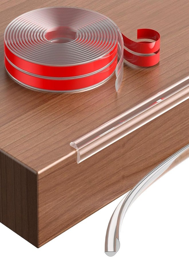 MILLOR 10m Silicone Baby Safety Edge Protector Strip - Transparent Table & Furniture Corner Guard, Childproof Desk Cabinet Edges, Soft Anti-Collision Peel & Stick Bumper for Kids & Toddlers - Image 1