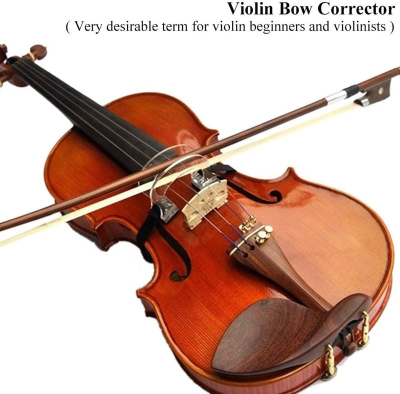 OUKA Violin Bow Collimator,Violin Bow Straighten Collimator Tool Violin Corrector Guide Tool Collimator for 1/8-1/4 1/2-4/4 Violin Practice Training Exercise Beginner - Image 4