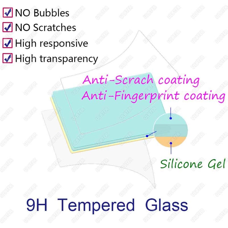 ULBTER Screen Protector for Nikon Z9 Z8 Z 8 Z 9 + Top Screen [2+2Pack], Tempered Glass Cover 0.3mm 9H Hardness Anti-Scrach Anti-Fingerprint Anti-Bubble - Image 3