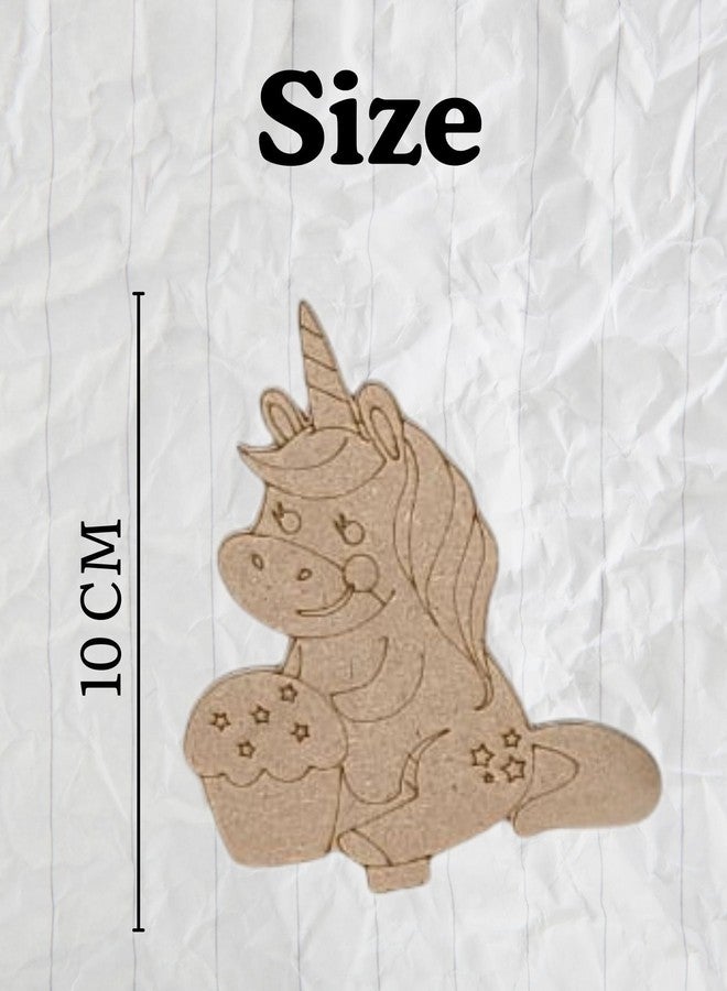 Tickles Unicorn DIY Art Paint Kit with 5 Wooden Cutouts, 6 Watercolors & Brush | Creative Craft Activity for Kids Boys & Girls Birthday Gift (Size: 10 cm, Ages: 3+ Years) - Image 4
