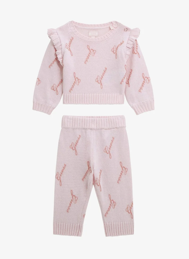 GUESS Kids Crew Neck Sweater and Pant Sets