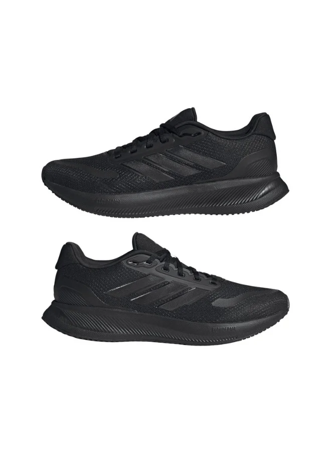Adidas adidas RUNFALCON 5 Black Running SHOES for Men - 5.5