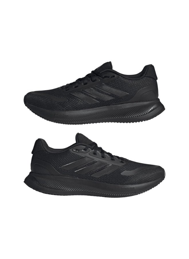 Adidas adidas RUNFALCON 5 Black Running SHOES for Men - 5.5  - Image 2