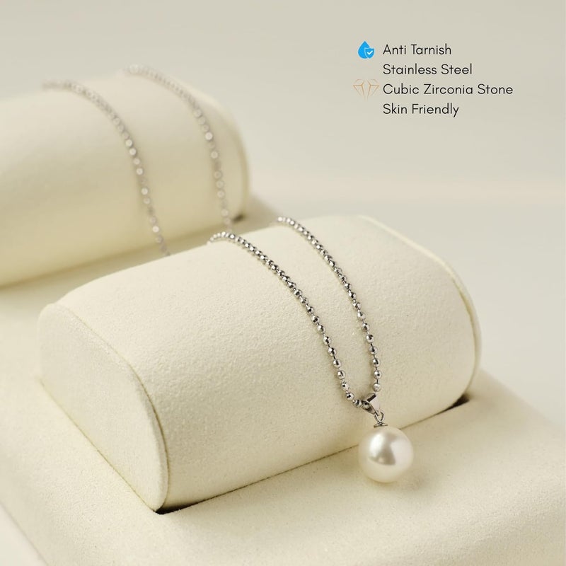MONOZO pendant chain for women girls Love anti tarnish stainless steel Necklace stylish Neck Chain | Modern Design | Birthday Anniversary gift Valentine Accessories - Image 3