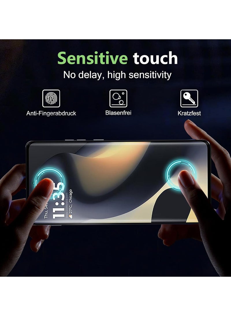 2Pack  Screen Protector Tempered Galss, High Clear Bubble Free Screen Tempered Glass Protective Film for Motorola Edge 50 5G - Image 3