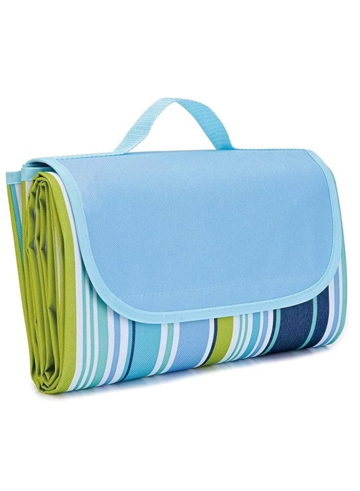 مخطوطات سجادة نزهة خارجية مقاومة للماء من أكسفورد عالية الجودة قابلة للحمل والتخييم والرمل وبطانية شاطئ وسجادة مقاس 200 × 200 سم - Image 2