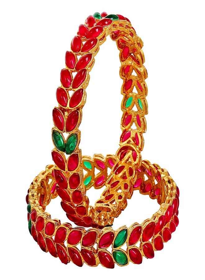 YouBella Bangles for Women Stylish Traditional Bangles for Women and Girls (2.4) - Image 1
