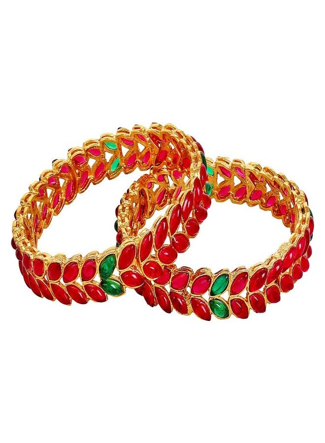YouBella Bangles for Women Stylish Traditional Bangles for Women and Girls (2.4) - Image 2