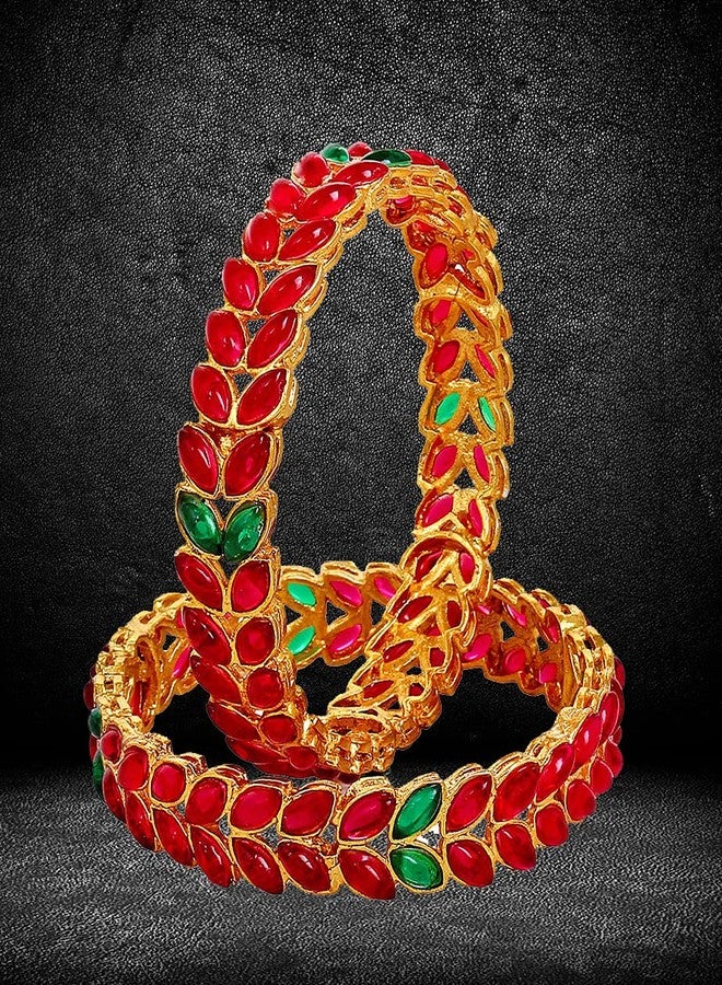 YouBella Bangles for Women Stylish Traditional Bangles for Women and Girls (2.4) - Image 5
