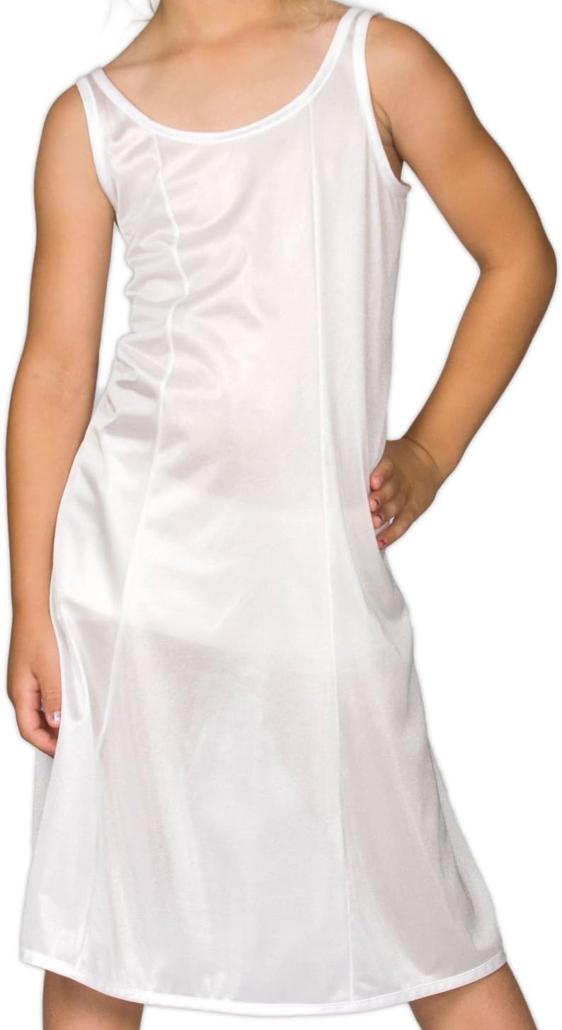 Girl's Full Tea Length Tricot Slip