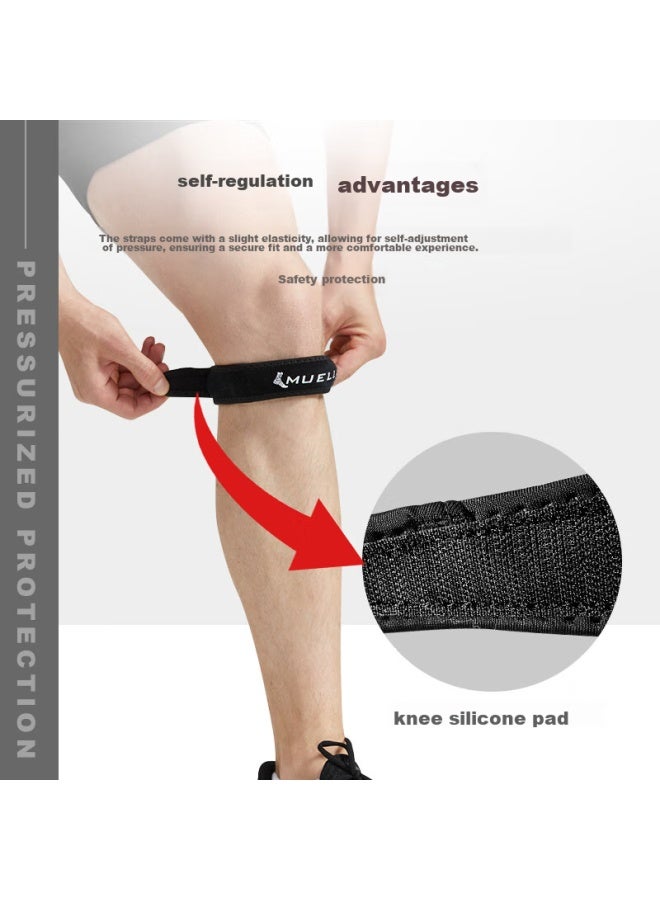 Mueller Mueller Jump Knee Patellar Tendon Compression Strap, Patellar Strap, Sports Knee Brace, Patellar Compression Strap, One Size Fits All, For Men And Women, Single Pack - Image 3