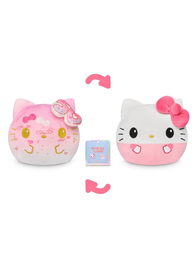TeeTurtle Hello Kitty 50Th Anniversary Reversible 4" Plushie - Pink - Officially Licensed Sanrio - Soft Special Edition Stuffed Animal  - Image 3