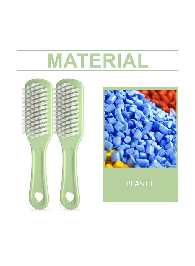 جوي فيش فرشاة تنظيف متعددة الأغراض من JUE FISH - تنظيف الأحذية المنزلية، وحوض المطبخ، وجدران الحوض، وإزالة الشحوم، وفرشاة ناعمة - تنظيف لطيف للأحذية، والأسطح المنزلية، والجدران، والبقع الصعبة - فرشاتان - Image 2