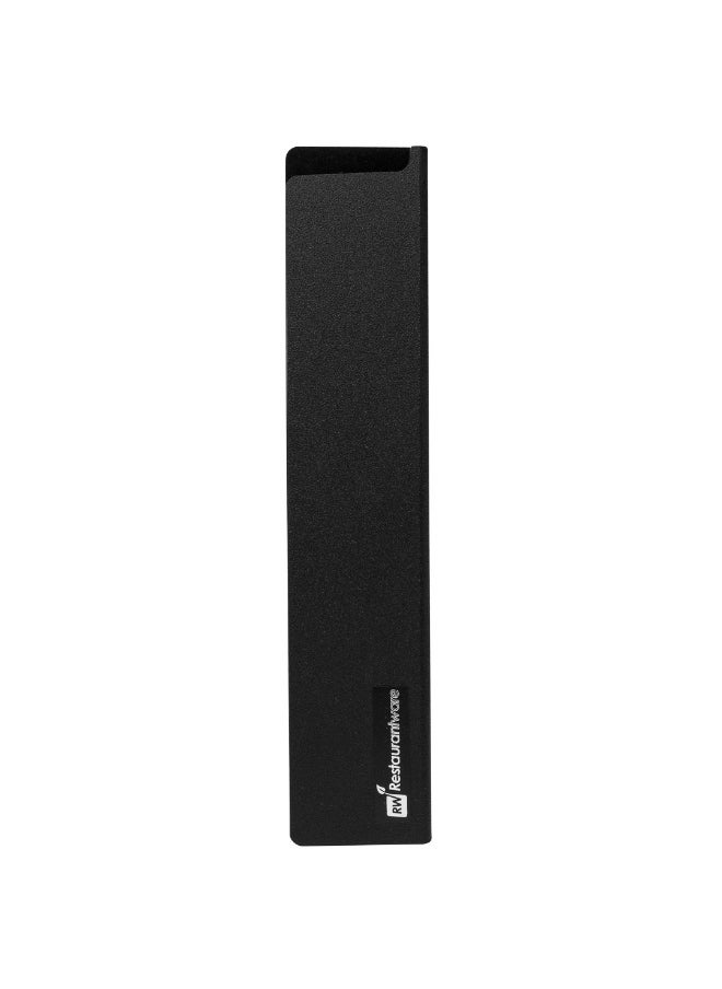 Restaurantware Sensei 10.5 x 2 Inch Knife Sleeve, 1 Knife Protector - Fits Chef Knife, Felt Lining, Black Plastic Knife Blade Guard, Durable, Cut-Proof  - Image 1