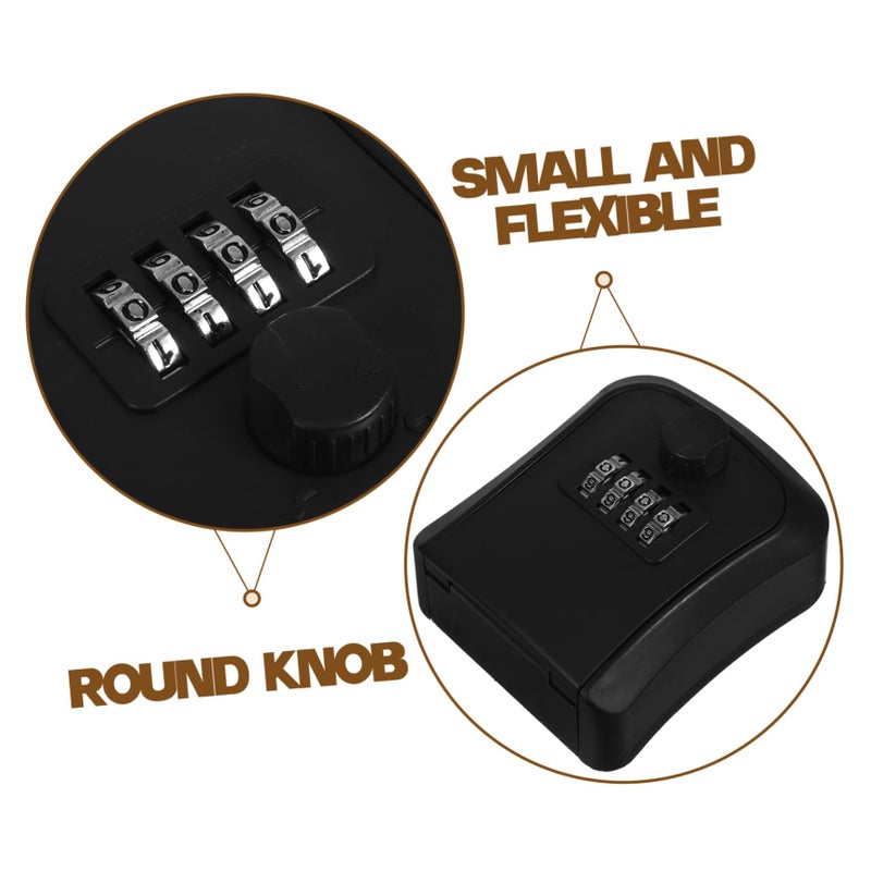Wall Mount Key Lock Box Portable Security Storage Combination Code Easy Installation - Image 5