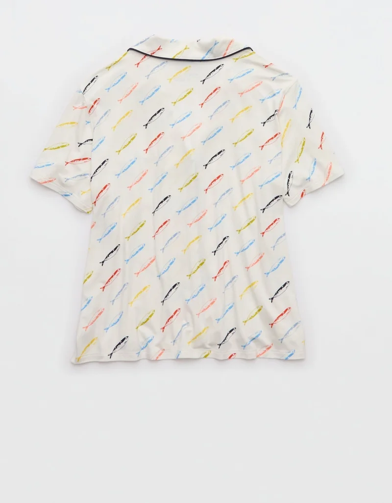 Aerie  Aerie Real Soft® Short Sleeve Pajama Shirt for Women | Best Price UAE
