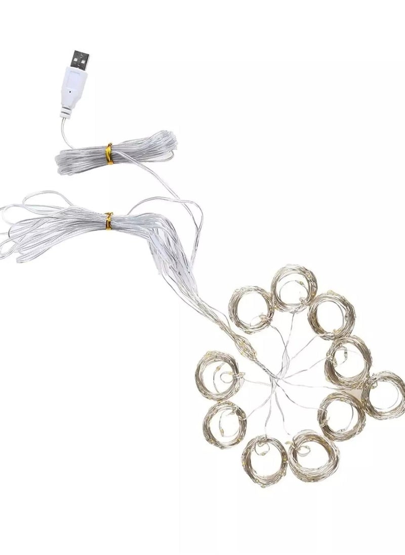 ماركة غير محددة 1 قطعة من سلسلة أضواء الستارة الزخرفية  - Image 5