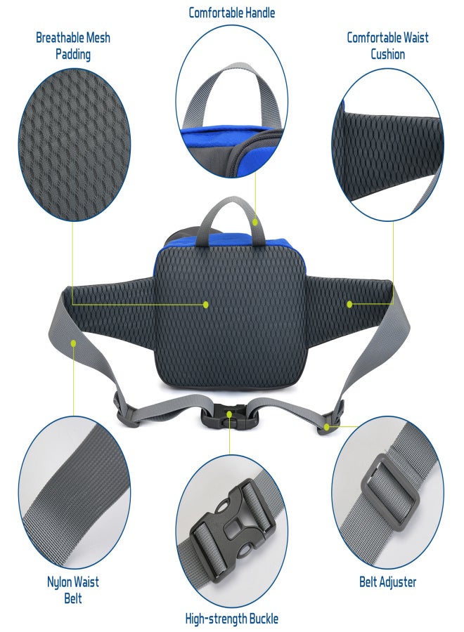 JUNLETU Outdoor Sports Waist Pack with Water Bottle Holder Bum Bag Waist Pouch for Hiking Cycling Running - Image 4