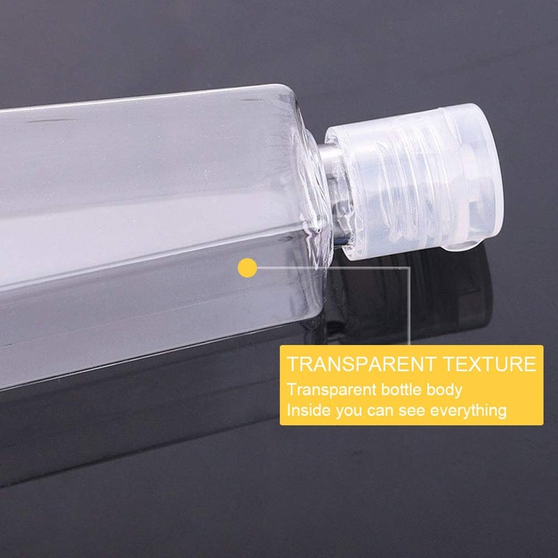 woobles 10pcs Portable Empty Lotion Bottle, Lotion Cream Pump Makeup Cosmetic Travel Refillable Plastic Squeeze Bottle 30ml - Image 5