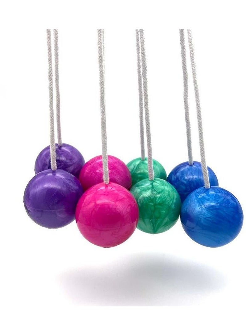 Lato Lato Click Clacker Ball, Hand Wrist Exercise Ball, Colorful Clackers Knockers Balls with light