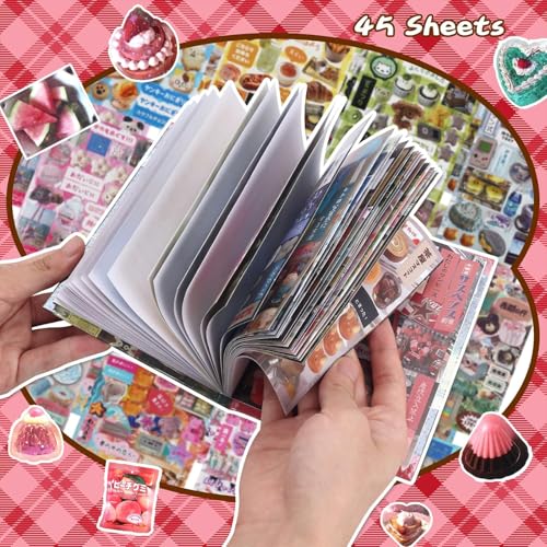 OFIFO® 45-Sheet Japanese Sticker Book with 800+ Kawaii Manga Stickers, Retro Aesthetic Scrapbook and Journal Stickers for Crafts, DIY Journaling and Decoration(#B) - Image 5