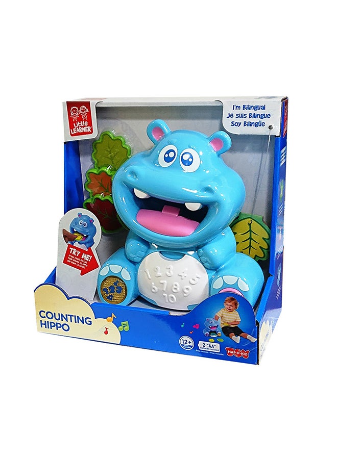 Happy Kids Little Learner Counting Hippo Toy - Bilingual  - Image 1