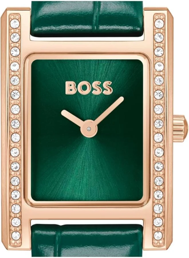 BOSS Quartz Movement Watch Leather Strap