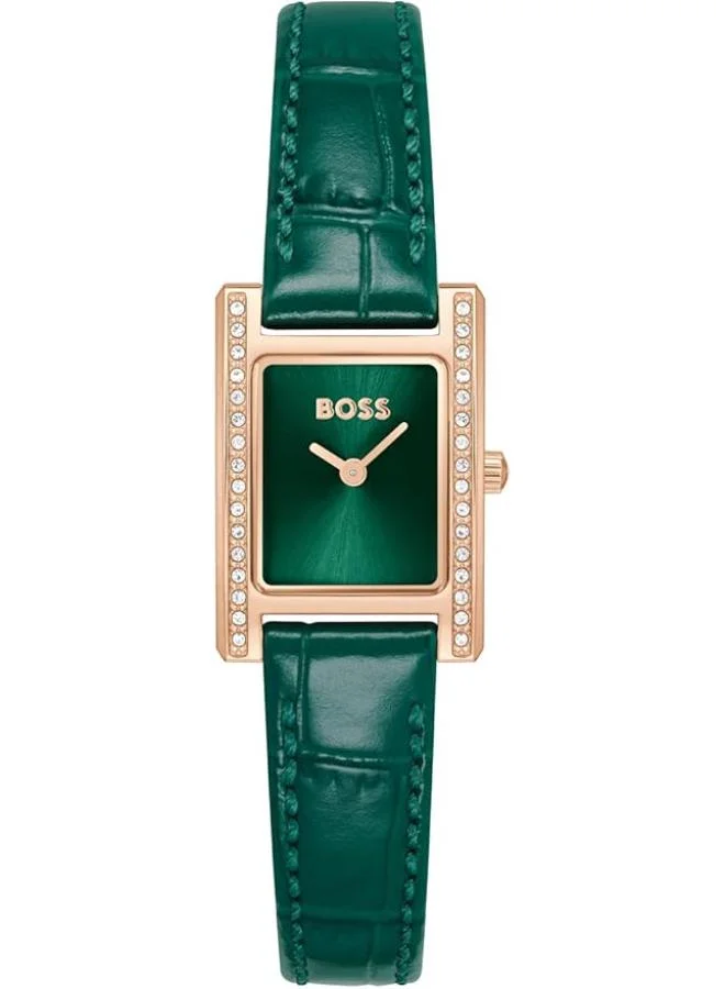 BOSS Quartz Movement Watch Leather Strap