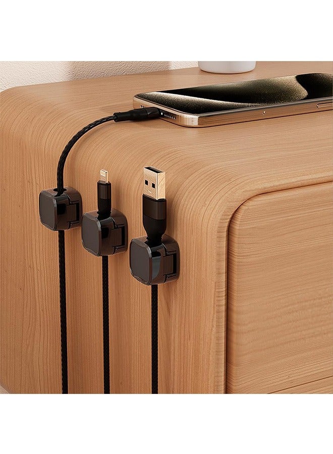 Garlo Cord Organizer Holder, 12 Pack Magnetic Desk Cable Clips Management, Hide Phone Charging Cable Keeper, Strong Adhesive Wire Charger Holder for Nightstand, Kitchen Appliances, Office Supplies - Image 5