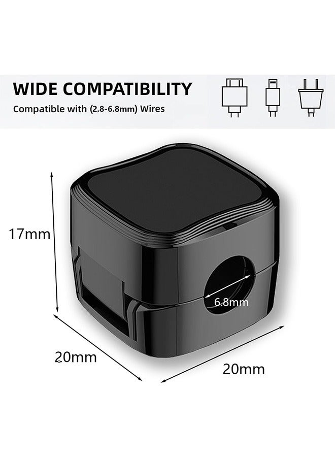 Garlo Cord Organizer Holder, 12 Pack Magnetic Desk Cable Clips Management, Hide Phone Charging Cable Keeper, Strong Adhesive Wire Charger Holder for Nightstand, Kitchen Appliances, Office Supplies - Image 2