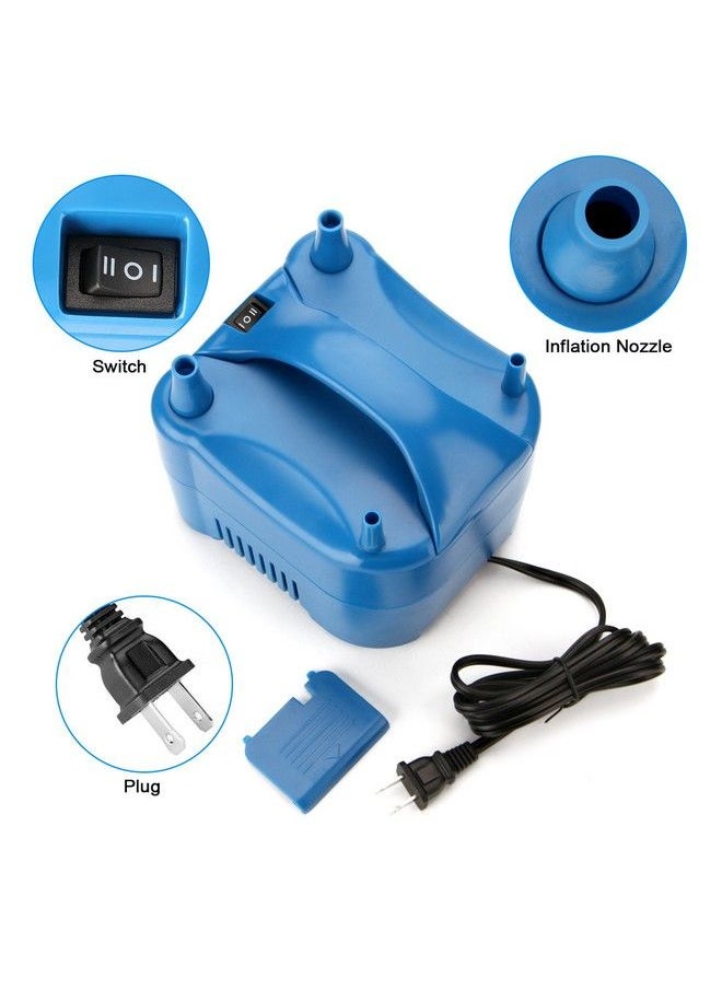 AGPtek - 680W High Power Two Nozzle High Power Electric Balloon Inflator Pump Portable Blue Air Blowerinflate In One Second Bp3Eu - Image 1