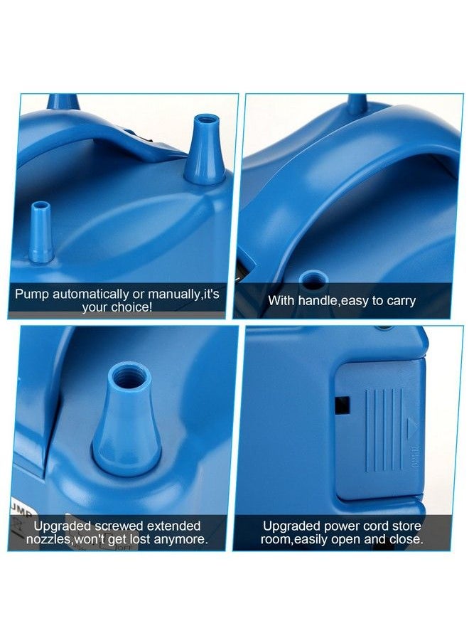 AGPtek - 680W High Power Two Nozzle High Power Electric Balloon Inflator Pump Portable Blue Air Blowerinflate In One Second Bp3Eu - Image 1
