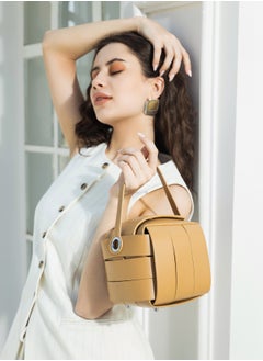 Haute Sauce Solid Zip Lock Regular Vegan Leather Hand Bag For Women  - Image 2