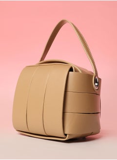 Haute Sauce Solid Zip Lock Regular Vegan Leather Hand Bag For Women  - Image 1
