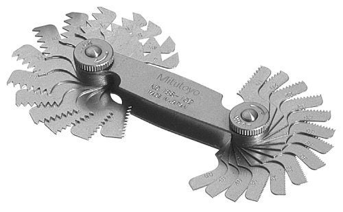 Mitutoyo Mitutoyo 188102 Screw Pitch Gage 4  60 TPI 28 Leaves  - Image 2