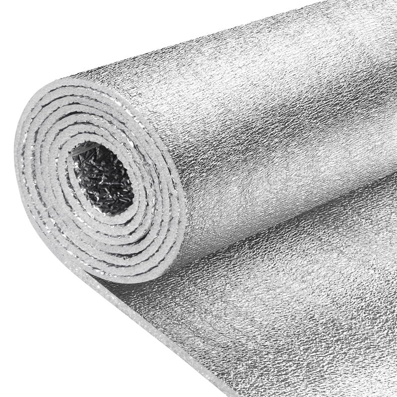 HADOR Reflective Window Film Insulation Roll 16 in X 10 Feet Foil Aluminum Roll DoubleSided Foam Core Summer Window Heat Blocker for RVSkylight Windows Rolled Package - Image 2
